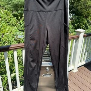 American Eagle Black Leggings High Waist Performance